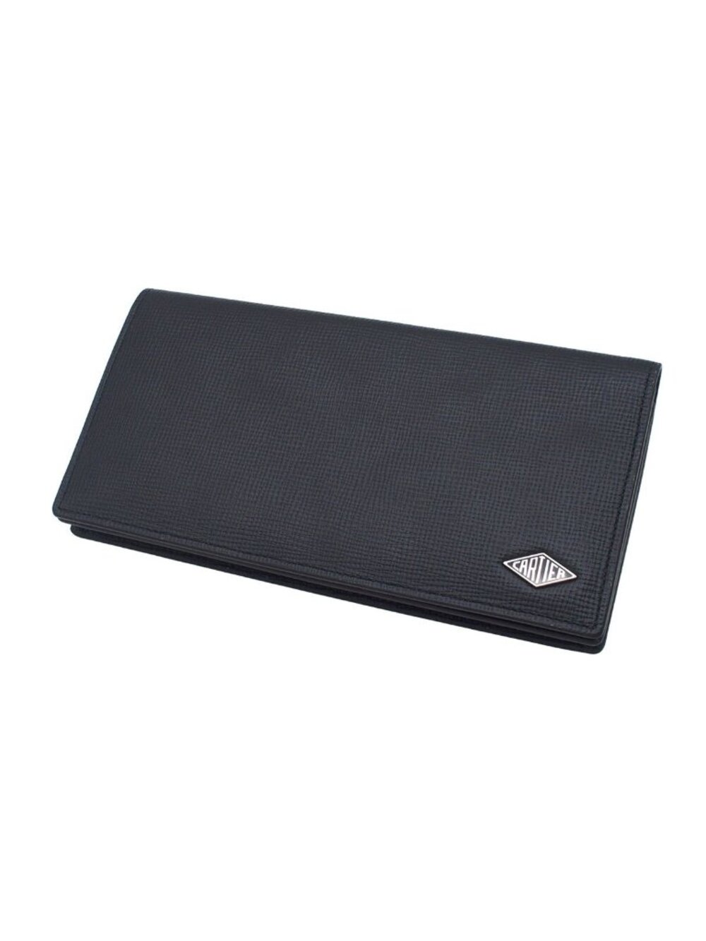 Cartier Losange International Wallet Black Leather Zippered